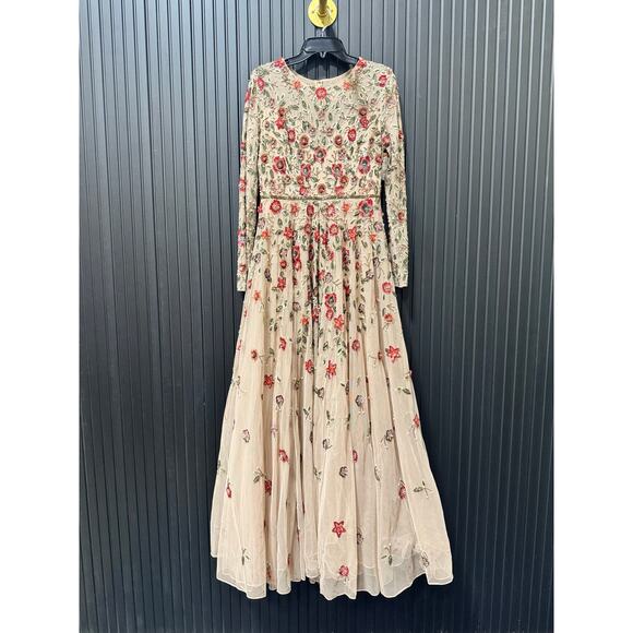 MAC DUGGAL Beige Embellished High Neck Long Sleev
Gown - Picture 5 of 10